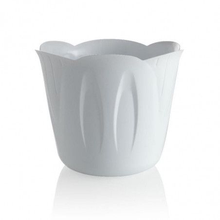 Cache-pot - MIMOSA - D 30 cm - Blanc