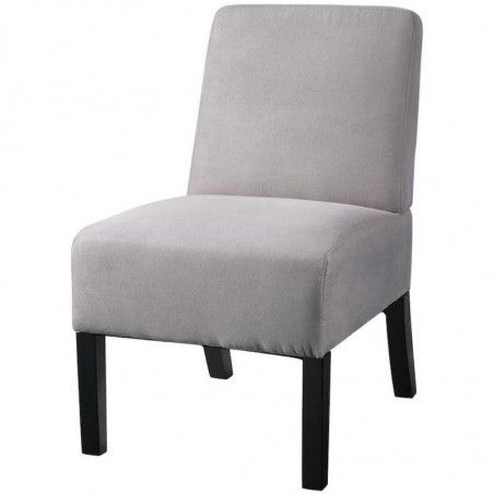 Fauteuil en tissu - Fido - L 50 x l 64 x H 83 cm - Gris