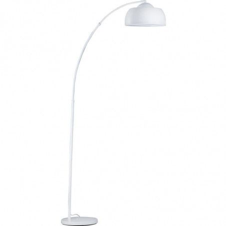 Lampadaire arc en métal - Liam - D 30 x H 170 cm - Blanc