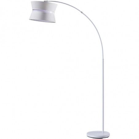 Lampadaire en métal - Moritz - D 40 x H 178 cm - Blanc