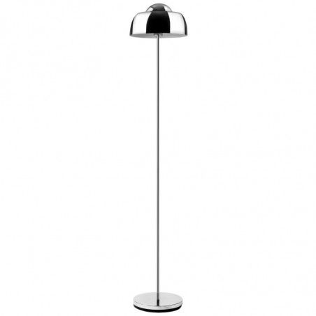 Lampadaire en métal - Aki - D 28 x H 150 cm - Argenté