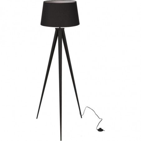 Lampadaire sur trépied - D 60 x H 150 cm - Noir