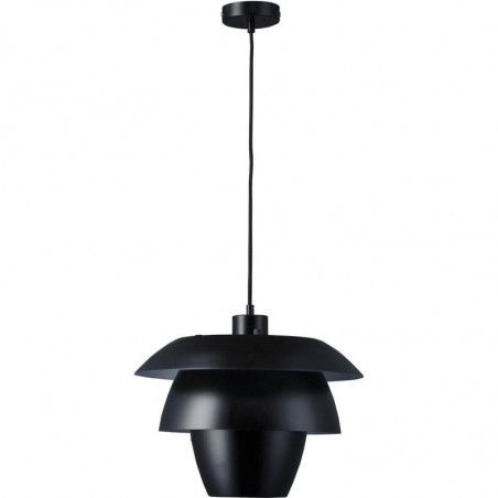 Suspension luminaire en métal - L 38 x l 26 x H 150 cm - Noir