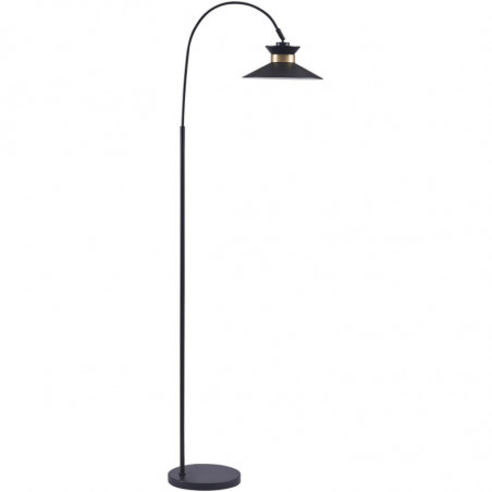 Lampadaire en métal - Grace - L 26 x l 66 x H 165 cm - Noir