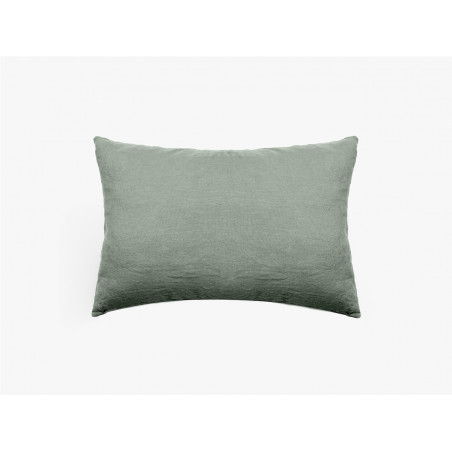 Taie d'oreiller sac lin lavé - Sonate - 50 x 70 cm - Vert