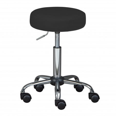 Tabouret pivotant - Asra - 33 x 33 cm - Noir