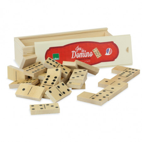 Jeu de dominos - 20 x 7 x 5 cm - Beige