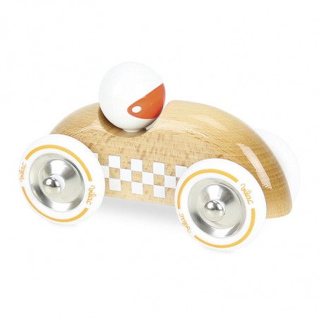 Mini rallye checkers - 2 ans - L 14.5 x l 8.5 cm - Bois massif