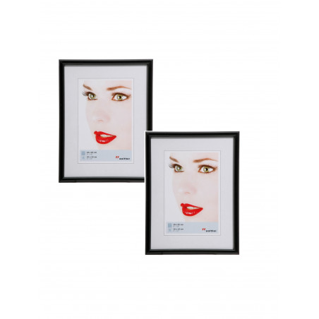 Lot de 2 cadres - Walther Galeria - 24 x 30 cm - Noir