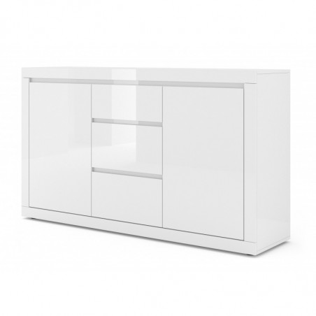 Commode - Bello Bianco 3 - L 150 x P 40 x H 89 cm - Blanc