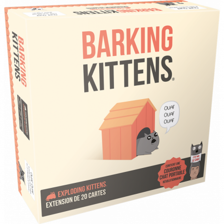 Exploding Kittens - Extension Barking Kittens - Jeu de cartes