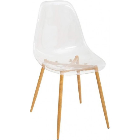 Chaise transparente - Taho - L 47 cm x l 53 cm x H 85 cm