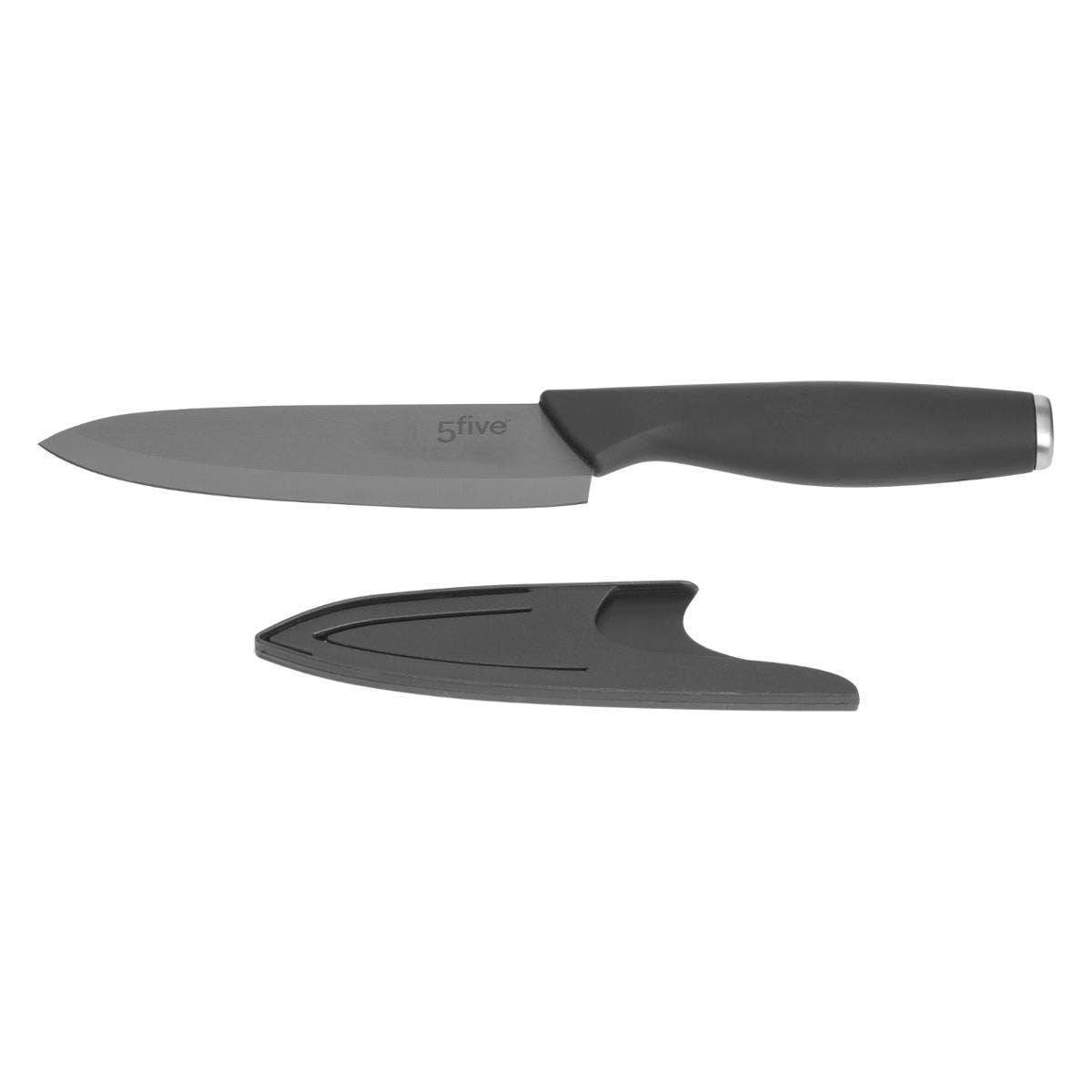 Couteau & Éplucheur Céramique Cario 16cm Noir