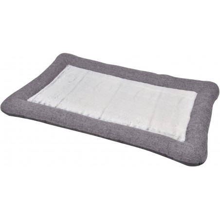 Coussin rectangle en textile pour chats et chiens - Gris anthractite - 90 x 60 cm - Gamme Cocoon