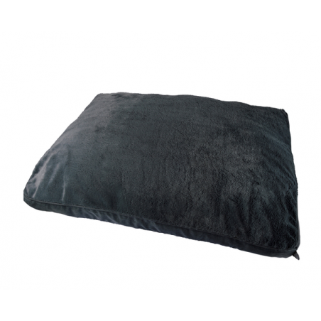 Coussin peluche rectangle pour animaux - Noir - L 100 x l 70 cm - Gamme Newton
