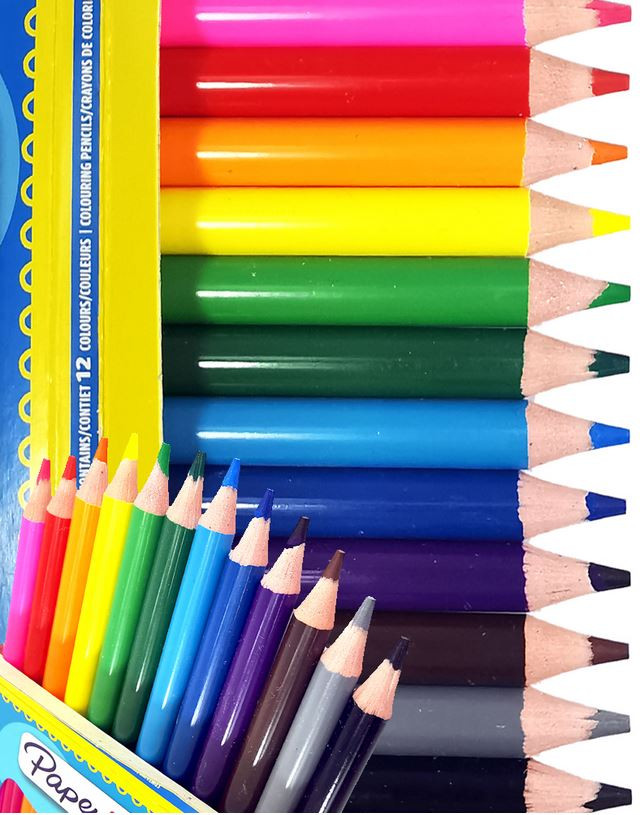Boîte de 12 crayons de couleur Paper Mate - Multicolore