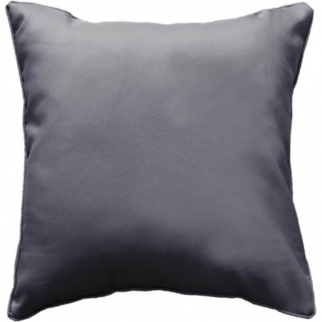 Coussin passepoil uni - Gris - 60 x 60 cm