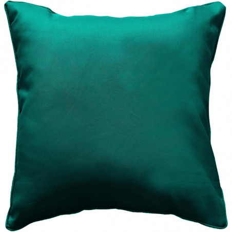 Coussin passepoil uni - Vert émeraude - 60 x 60 cm