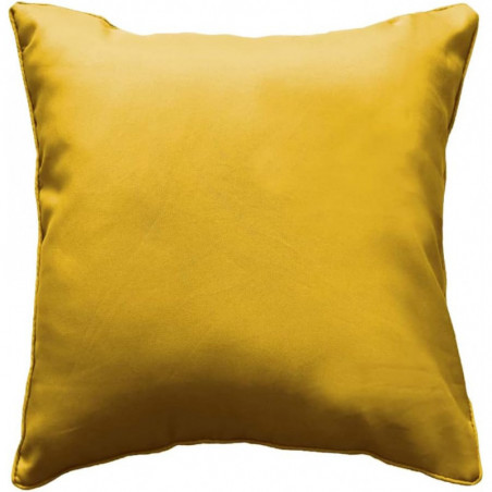 Coussin passepoil uni - Jaune - 60 x 60 cm