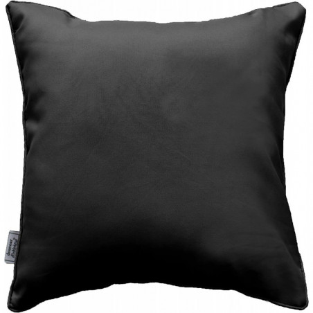 Coussin passepoil uni - Noir - 60 x 60 cm