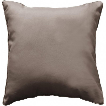 Coussin passepoil uni - Taupe - 60 x 60 cm