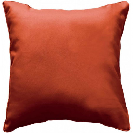 Coussin passepoil uni - Orange - 60 x 60 cm