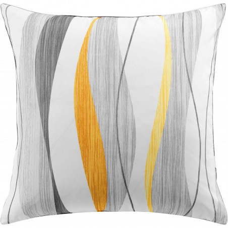 Coussin passepoil "Ondulys" - Blanc - 60 x 60 cm