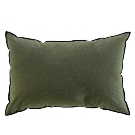 Coussin déhoussable en coton recyclé uni Mistraline - Vert - 40 x 60 cm