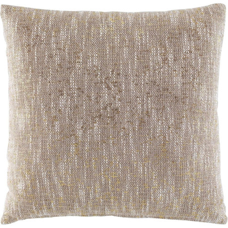 Coussin déhoussable "Sultan" en coton et fils dorés - Beige - 40 x 40 cm