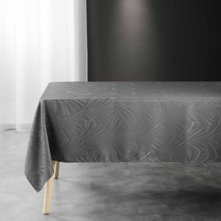 Nappe rectangle en jacquard imprimé "Lolly" - Gris anthracite - 140 x 240 cm