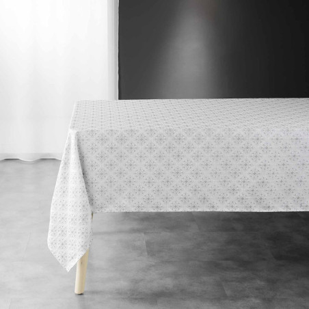 Nappe rectangle "Orphée" en jacquard - Blanc - 140 x 240 cm