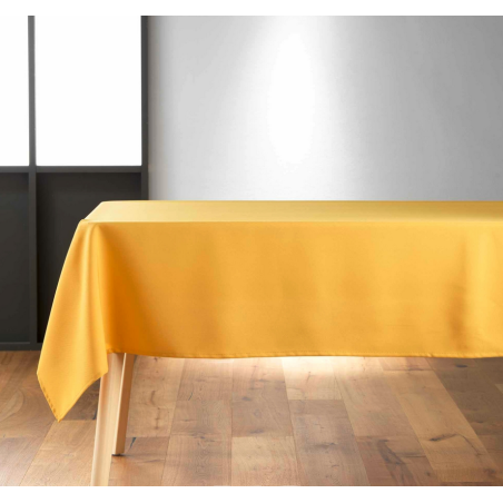 Nappe rectangle "Essentiel" - Jaune - 140 x 250 cm