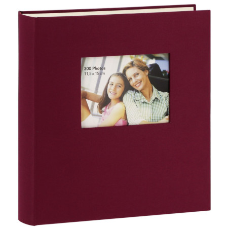 Album photos traditionnel pour 300 photos 10x15 cm ou 300 photos 11,5x15 cm - Bordeaux - l 32 x L 29 cm