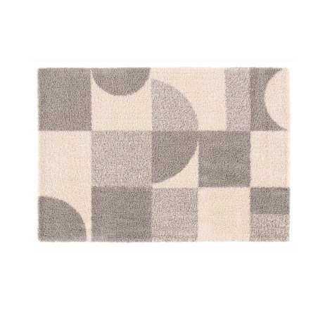 Tapis d'intérieur rectangle à motifs "Tyler" - Beige / Gris - 160 x 230 cm