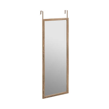 Miroir de porte en aluminium - L 34 x H 94 cm - Beige