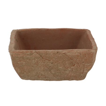 Pot de fleurs carré en terre cuite - Terracotta - 19,7 x 19,7 x H 8,3 cm