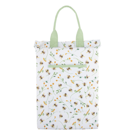 Repose genoux avec motif abeille en polyester - Blanc - L 39,6 x l 27,2 cm