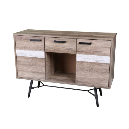 Commode "Brooklyn" - Marron - L 120 x l 40 xH 84 cm