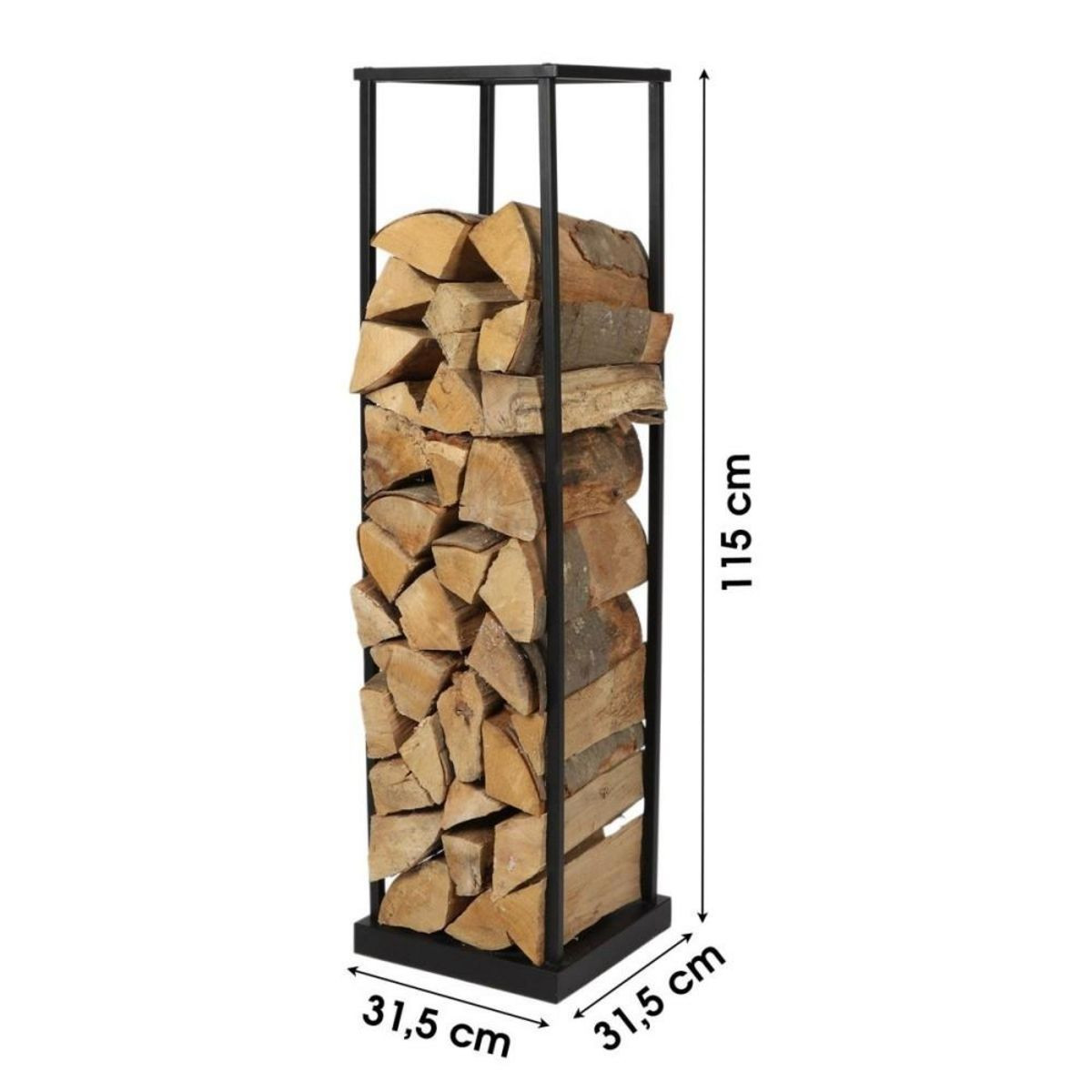 Étagère porte bûches verticale Wood & Steel