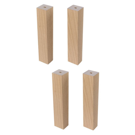 Lot de 4 pieds en bois pour Oceanie White - H 20 x P 4 cm - Oak Coast Evoke