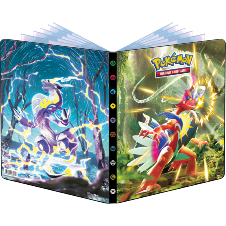 Pokémon - Range cartes Écarlate et Violet 01 - Portfolio A4 - Capacités de 252 cartes - Cartes à collectionner