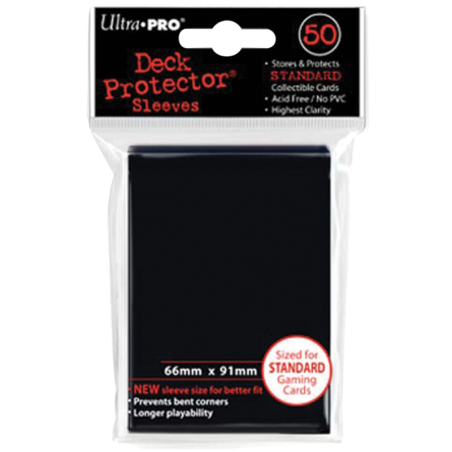 Protège-carte "Ultra PRO" - 50 pochettes standard - Noir - Cartes à collectionner