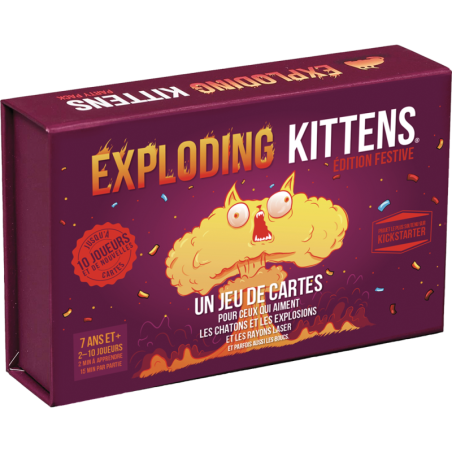 Exploding Kittens - Édition Festive - Jeu de société en famille