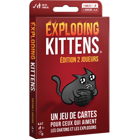 Exploding Kittens - Édition 2 Joueurs - Jeu de société en famille