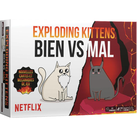 Exploding Kittens - Bien vs Mal - Jeu de société en famille