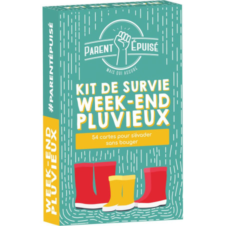 Parent Epuisé - Kit de Survie Week-End pluvieux - Jeux de société en famille