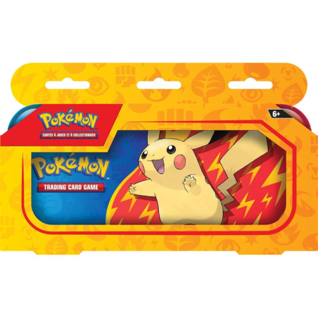 Pokémon - Pack de 2 boosters + Plumier Pikachu - Jeux de cartes à collectionner