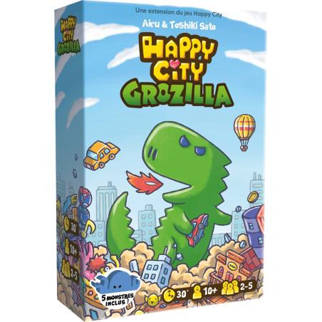 Happy City - Extension : Grozilla- Jeux de société