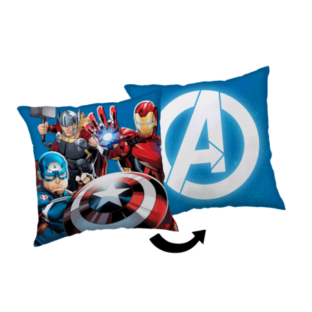 Disney - Coussin carré en polaire "Avengers" - Multicolore - 35 x 35 cm