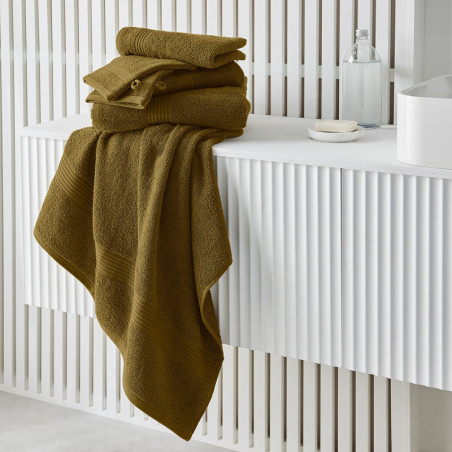 Drap de bain en coton "Essential - Bronze - 90 x 150 cm